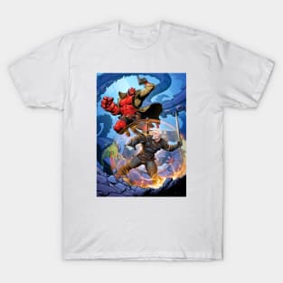 Witcher vs Hellboy (Final) T-Shirt